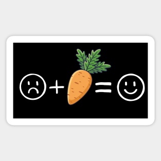 Carrot Makes Me Happy Sticker